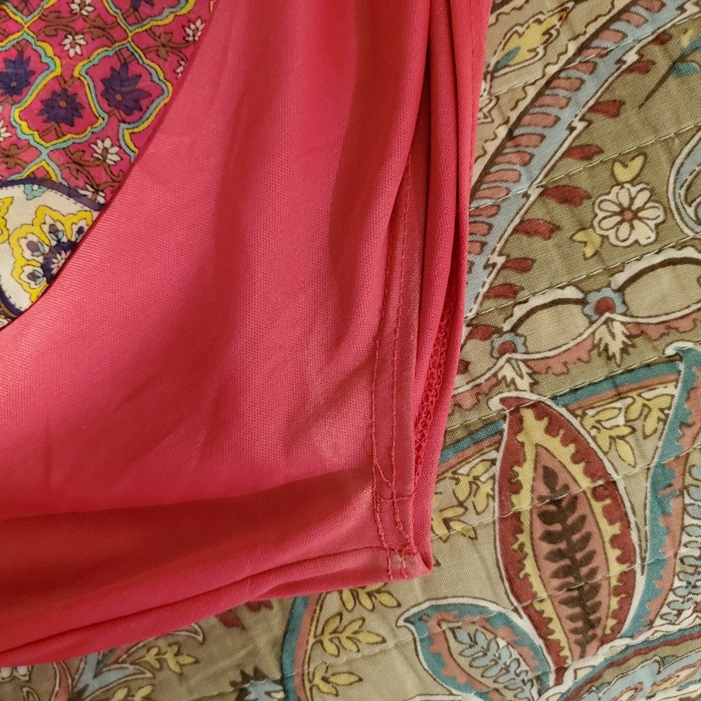 Francesca's Buttons Multi Colored Patterned Dress - image 6